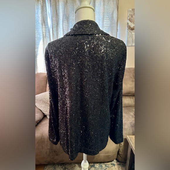 Black Sequin Blazer - Picture 7 of 14